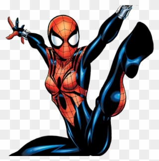 Spider Man Clipart Marvel Character - Super Heroes Spider Girl - Png Download