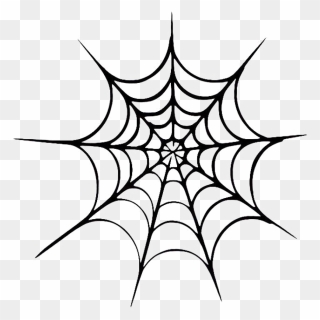 Halloween Spider Web Vector Free Transparent Image - Web Spider Vector Png Clipart