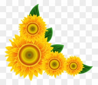Download Sunflower Clipart Border Decoration Png Transparent Png ...