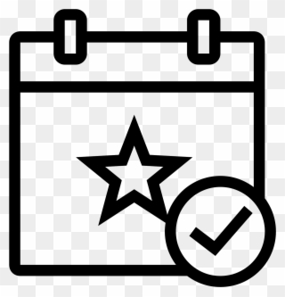 This Icon Is A Small Rectangular Calendar - Events Icon Clipart