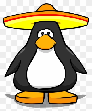 Sombrero From A Player Card - Club Penguin Mining Helmet Clipart