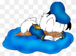 Donald Duck Clipart Sleepy Baby - Baby Donald Duck Background - Png Download