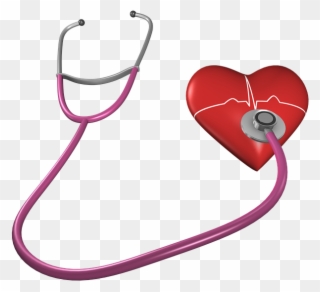 Heart, Shape, Stethoscope, Health Care, Heart Shape - Hypertension No Background Clipart