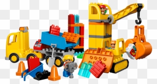 Lego Clipart Duplo - Lego Duplo Construction Site - Png Download