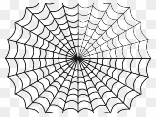 Drawn Spider Web Circle - Charlotte's Web Spider Web Clipart