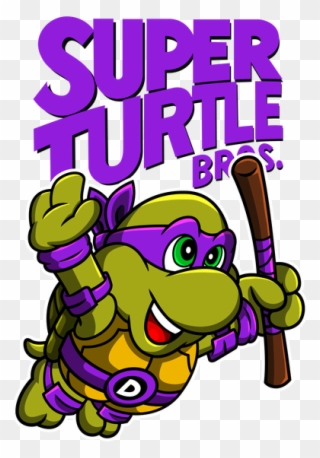 Super Turtle Bros - 80's T Shirt Cartoon Clipart