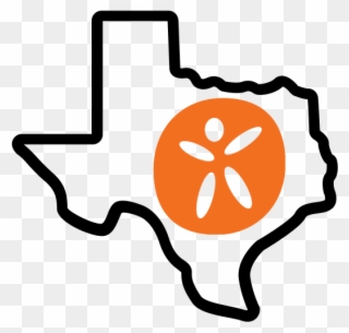 Texas Outline - Texas Outline With Heart Clipart