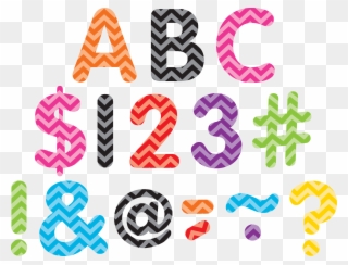 Tcr5566 Chevron Classic 2" Letters Uppercase Pack - Teacher Created Resources Tcr5566 Chevron Classic 2 Clipart
