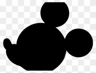 Mickey Mouse Ears Clipart - Mickey Mouse Logo Black - Png Download