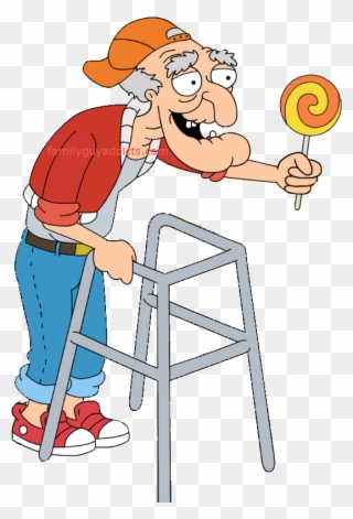 Dj Herbert Lollipop Rockstar Peter - Family Guy Character Herbert Clipart