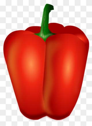 Pepper Clipart Vegetable - Animated Red Bell Pepper - Png Download