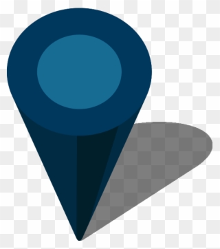Simple Location Map Pin Panda Free Images - Location Icon Png Dark Blue Clipart