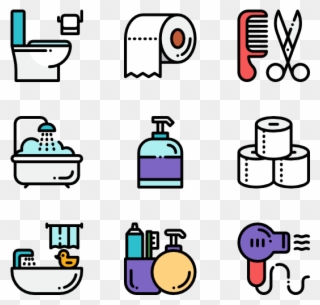 Clipart Bathroom Bathroom Accessory - Icon - Png Download