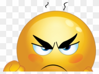 Smiley Clipart Upset - Grumpy Thumbs Down Emoji Transparent Background - Png Download