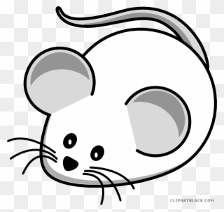 Mice Clipart Black And White - White Mouse Clipart - Png Download