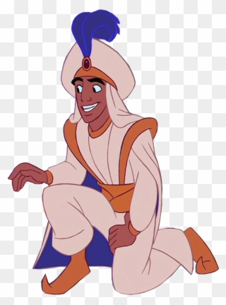 Cliparts Del Personaje Aladdín Vestido Con Sus Ropas - Aladdin Cartoon - Png Download