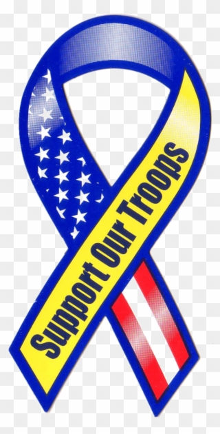 During The Month Of November, Julia Quinn And Waxcreative - Support Our Troops Ribbon Clipart