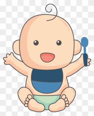 Baby Food - Caricatura De Un Bebe Clipart