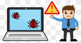 Cliparts Computer Viruses - Computer Affected By Virus - Png Download