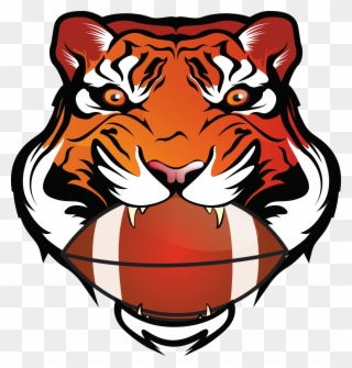 Tiger With Basketball In Mouth Clipart