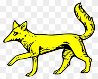 Fox Passant - Coat Of Arms Fox Symbol Clipart