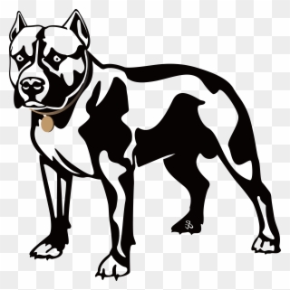 Svg Free Download Boxing Drawing Bull Dog - Clip Art Pitbull Dog - Png Download