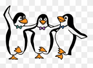 Marvelous , Splendid , Extraordinary Words Are Not - Dancing Penguins Cartoon Clipart