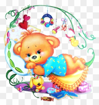 Teddy Bearscold Porcelainbaby Cardsanimal Picsclip - Drawing - Png Download
