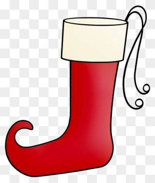 Christmas Elf Stocking Clip Art - Stocking - Png Download