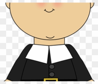 Pilgrim Clipart Transparent - Cartoon Pilgrim And Indian - Png Download