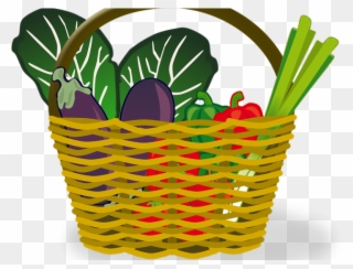 Vegetables Clipart Shopping - Vector Basket Png Transparent Png
