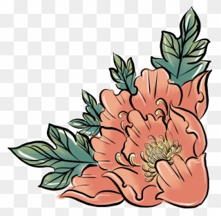 Image Of Peony Sticker - Floral Design Clipart