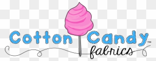 Designer Fabrics Shipped Fast From Cotton Candy Fabrics - Cotton Candy Logo Png Clipart