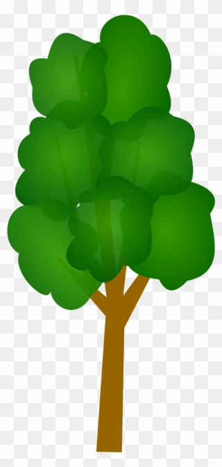 Tree Free Vector - Long Tree Vector Png Clipart