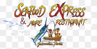 Clipart Restaurant Family Dinner Time - Seafood Express & More - Png Download