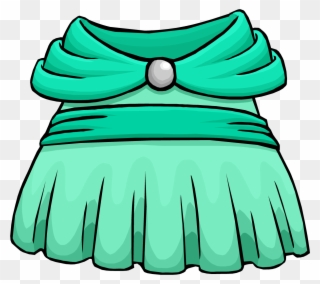 Seafoam Dress Club Penguin - Clothing Clipart