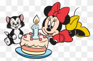 Minnie Mickey Minnie Mouse, Birthday Cake, Happy Birthday, - Disney Clipart