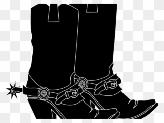 Cowboy Clipart Line Dancing - White Cowboy Boots Clip Art - Png Download