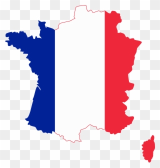 Download Png French Flag Clipart - France Map Free Vector Transparent Png