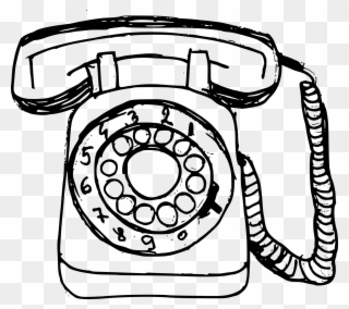 Collection Of Free Telephone Drawing - Old Telephone Drawing Clipart