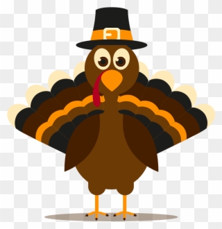Cartoon Turkey Fulfill Nj Happy Thanksgiving Clip Art - Girl Scouts And Thanksgiving - Png Download