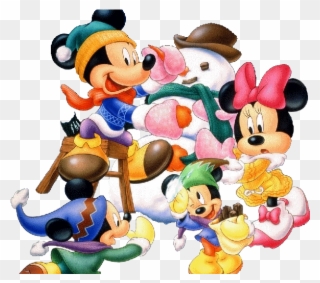 Christmas Clip Art Images - Mickey Mouse Y Minnie - Png Download
