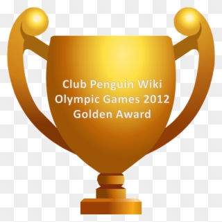 Club Penguin Wiki Olympic Games August 2012 Gold Award - Trophy Clipart