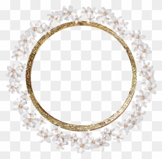 Forgetmenot - Frames - Gold Circle Border Design Clipart