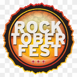 Rocktoberfest - 3 1/2" Diameter Round Celluloid Button Clipart