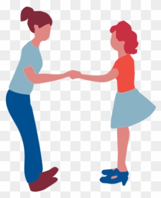 Crescent City Swing Dancers Solo - Holding Hands Clipart
