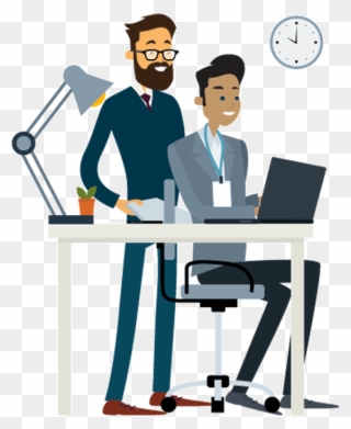 Vector Freeuse Department Clipart Workplace - Buddy In The Workplace - Png Download