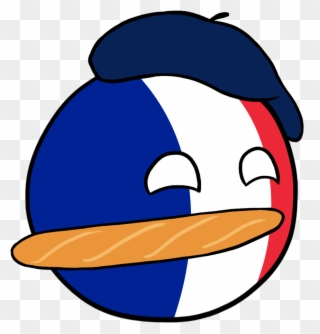 First Time Being Proud Of French Heritage On Fj Thank - France Countryball With Baguette Clipart