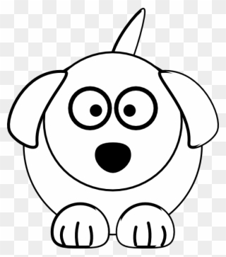 Iphone Clipart Black And White - Dog Black And White Drawing - Png Download
