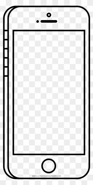 Beautiful Coloring Page Frieze Framing Pages Ultra - Cell Phone Outline Clipart - Png Download